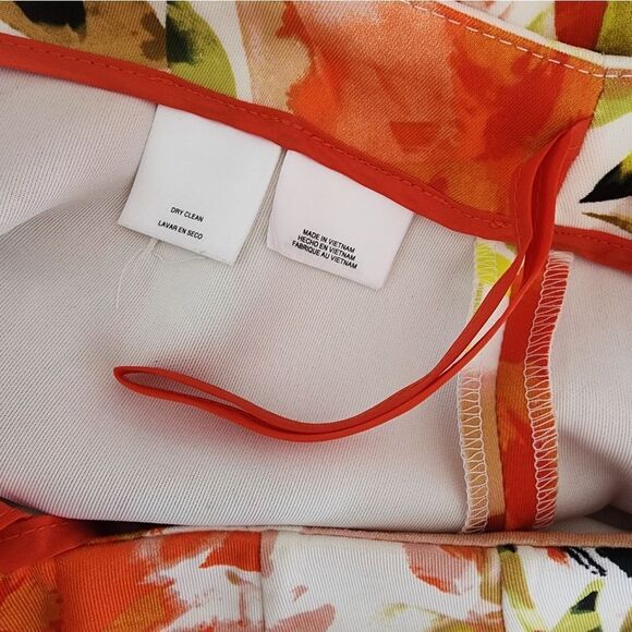 Kasper Red and Orange Knee-Length Pencil Skirt - Picture 9 of 9